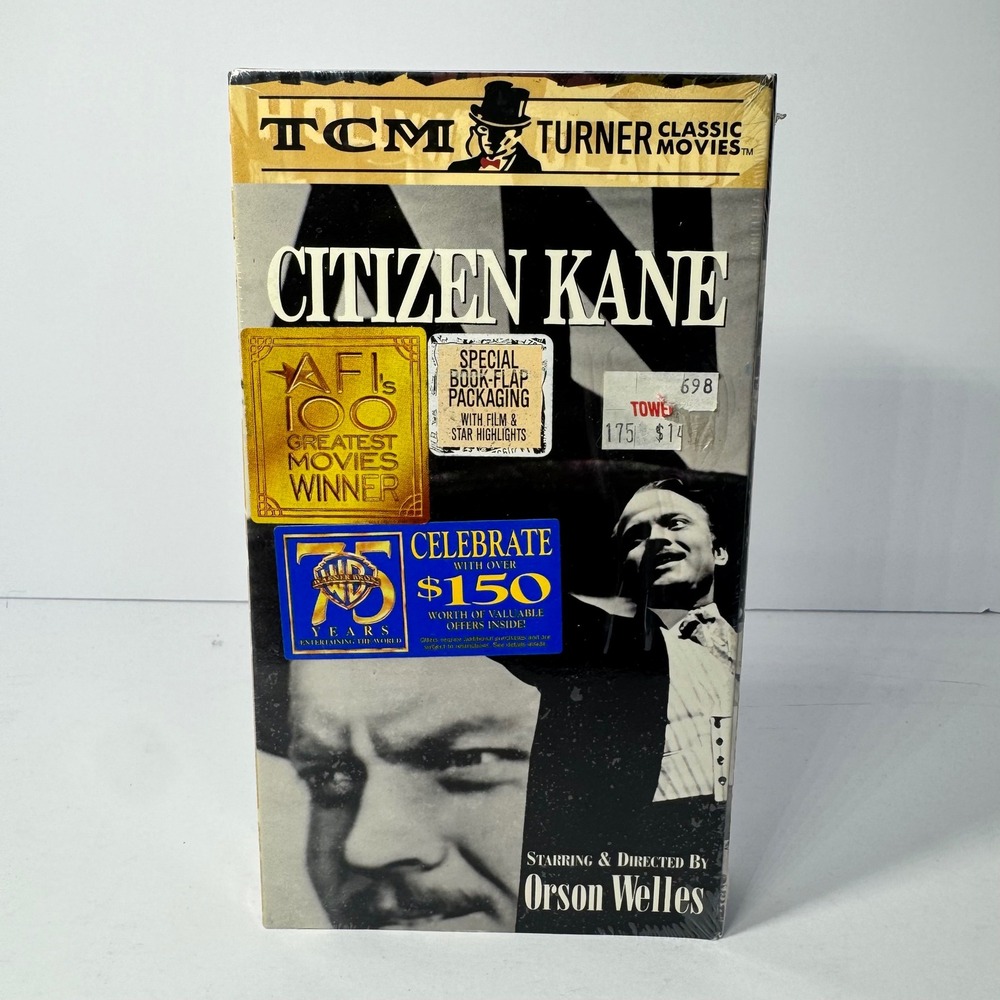 Citizen Kane VHS Turner Classic Movies TCM Special Book-Flap Orson Welles SEALED